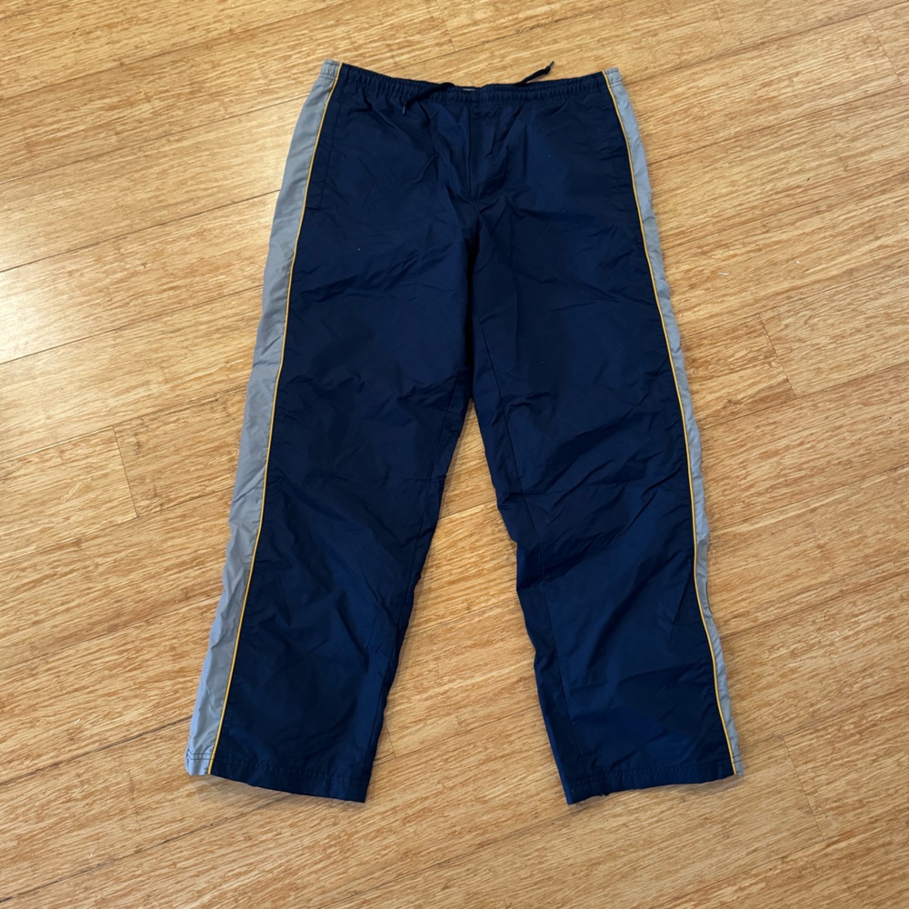 Vintage Nike blue gray yellow windbreaker track pants